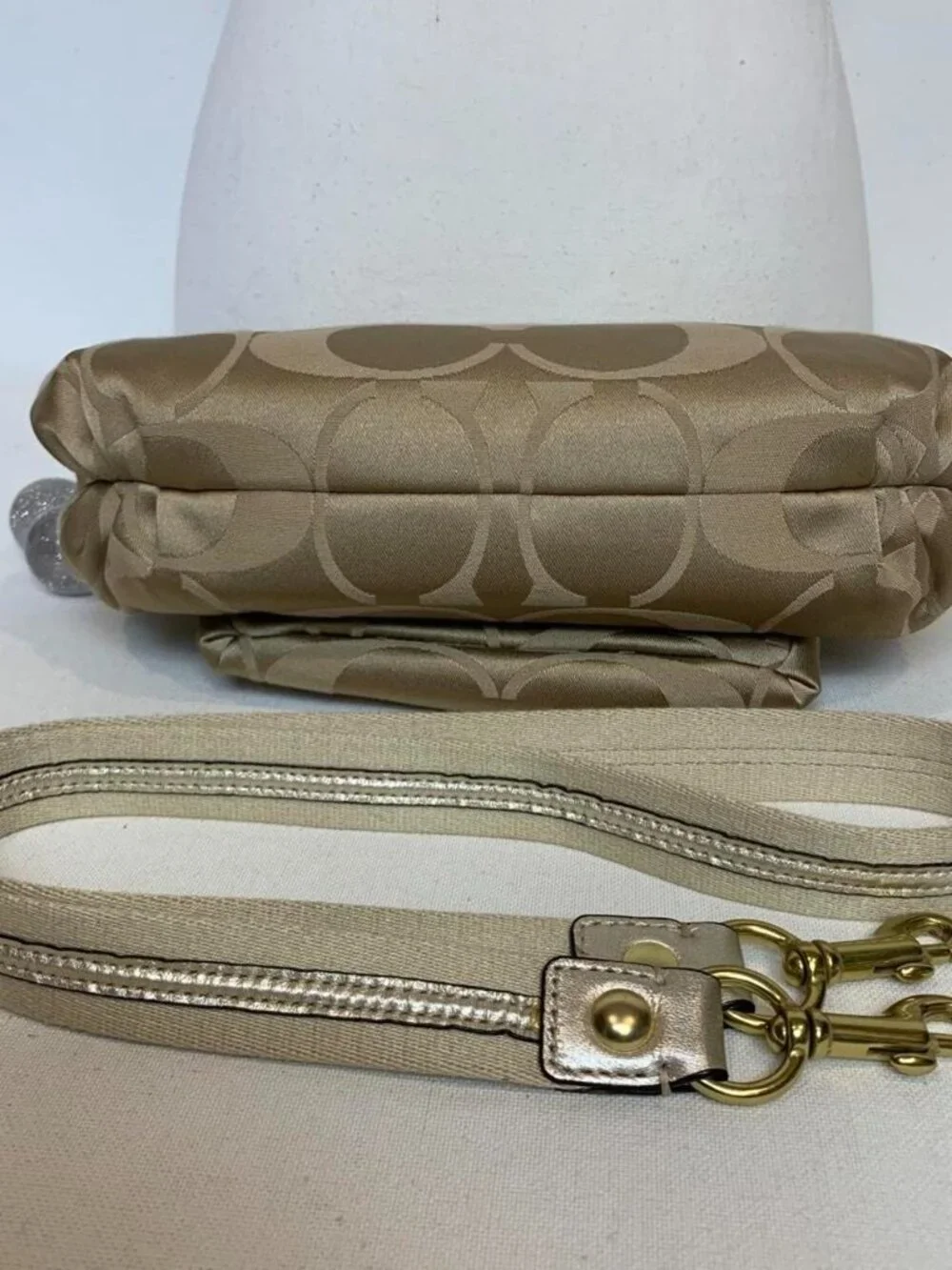 Coach signature monogram shoulder bag